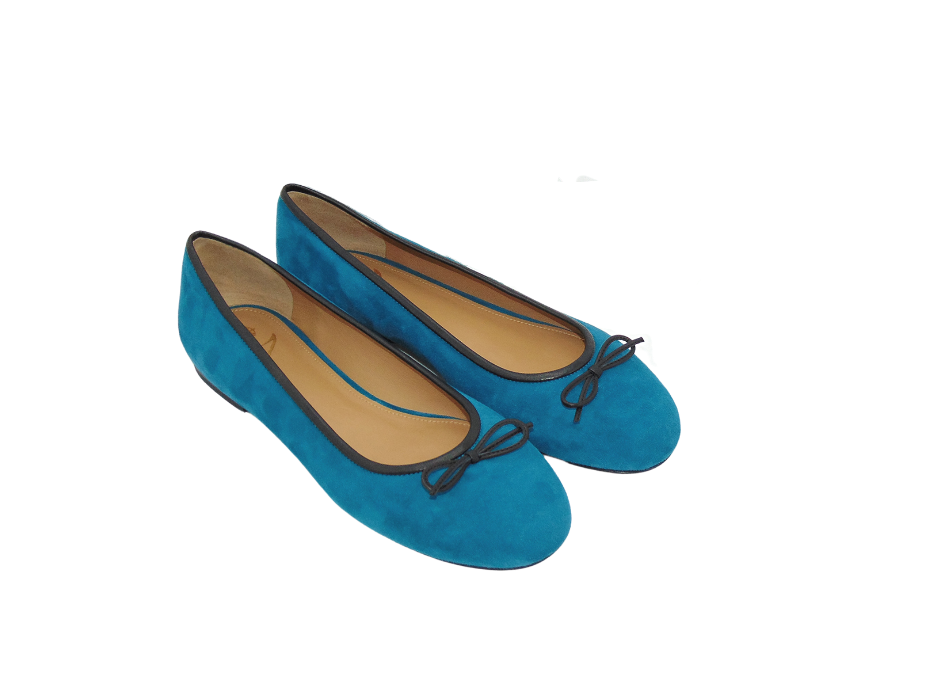 Mida Blue Suede Ballet Flat - Mida Luxury Fashion